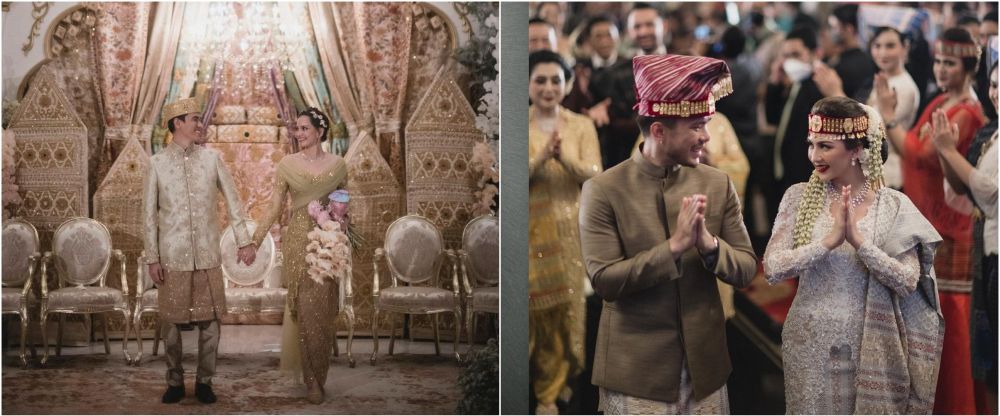 beda gaya enzy dan jessica saat nikah © berbagai sumber  beda gaya enzy dan jessica saat nikah © berbagai sumber