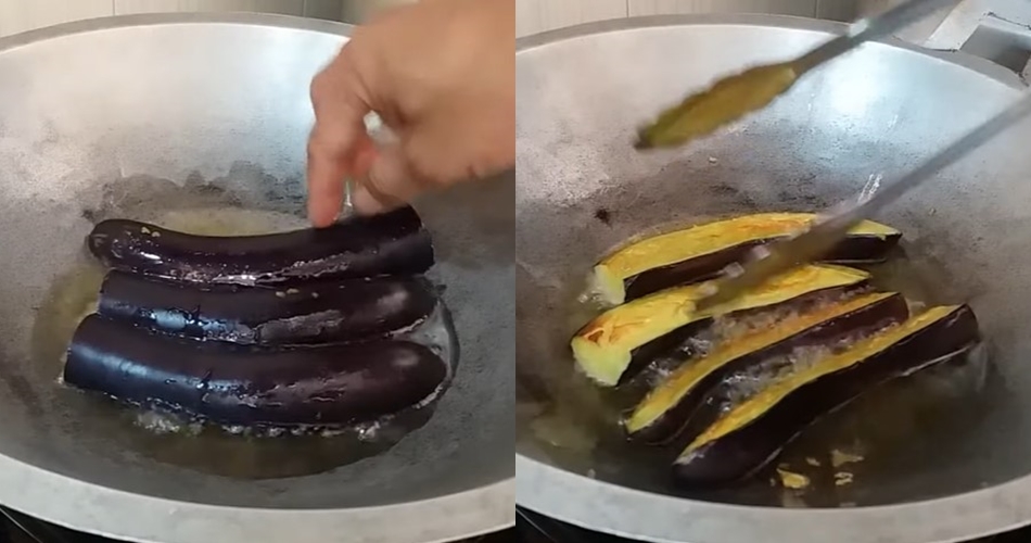 Bukan pakai tepung bumbu, ini cara mengolah terong goreng supaya empuk dan antihambar