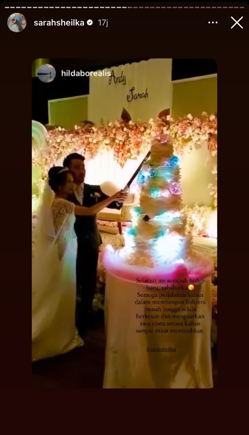 potret pernikahan sarah mantan istri tegar © instagram