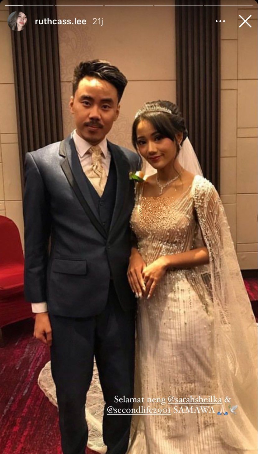 potret pernikahan sarah mantan istri tegar © instagram