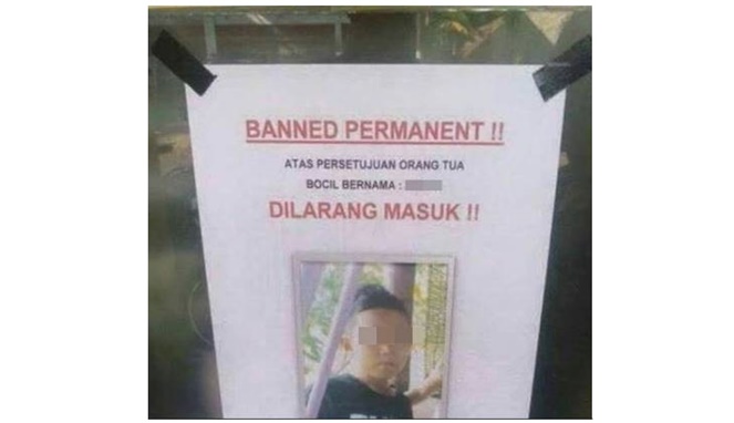 Potret kocak peringatan di warnet © berbagai sumber