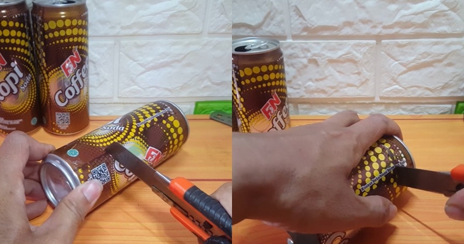 Cara bikin rak bumbu dapur pakai kaleng minuman dan stik es krim bekas, unik dan estetik