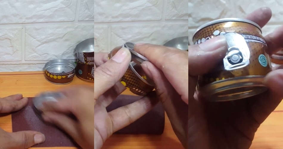 Cara bikin rak bumbu dapur pakai kaleng minuman dan stik es krim bekas, unik dan estetik