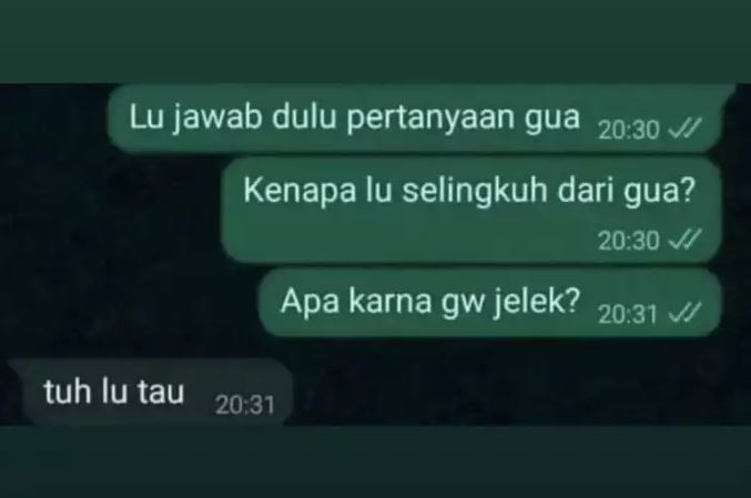 Chat lucu ketahuan selingkuh Berbagai sumber Chat lucu ketahuan selingkuh Berbagai sumber