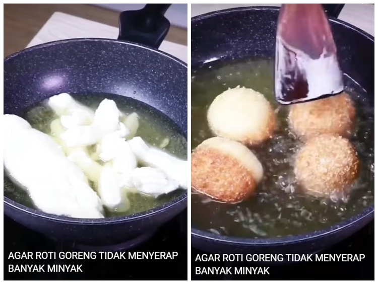 Trik agar roti goreng tak menyerap banyak minyak, pastikan tekstur adonan pas