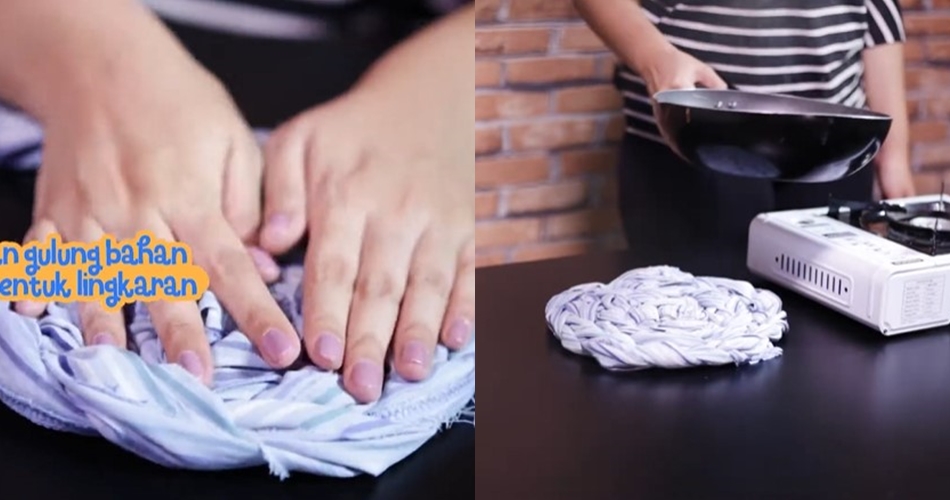 Cara sulap pakaian bekas jadi tatakan panci, hasilnya tebal dan cantik
