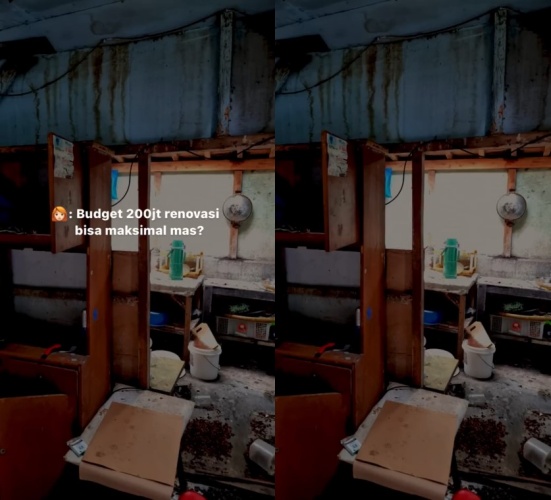 Rumah hampir roboh di gang sempit © 2023 brilio.net