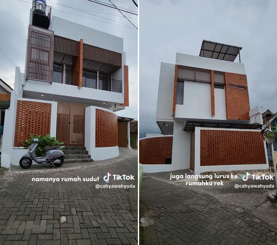 Rumah tusuk sate dalam gang dimakeover jadi hunian modern dengan rooftop © 2023 brilio.net