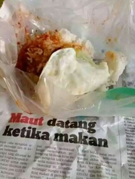 Potret kocak bungkus makanan pakai plastik Berbagai sumber