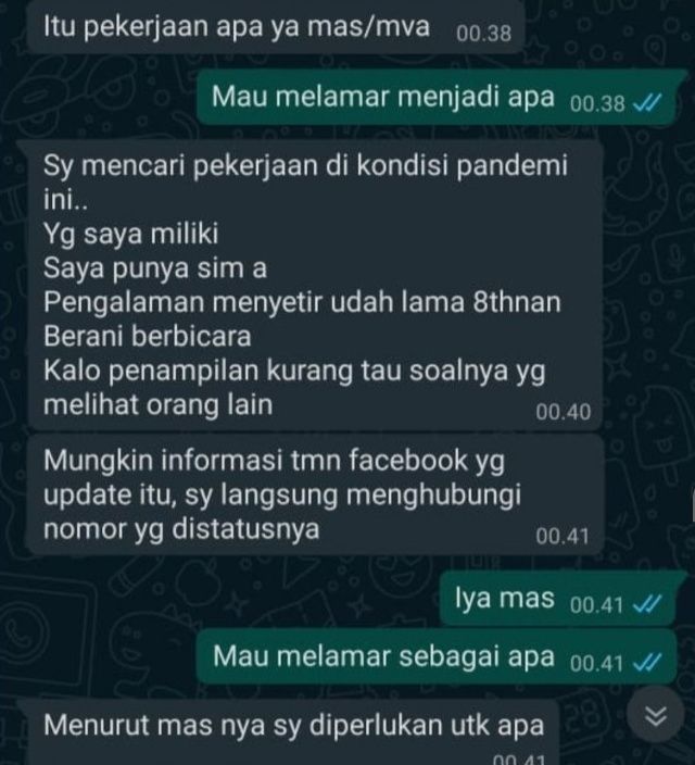 orang nyari kerja ini bikin auto emosi © berbagai sumber orang nyari kerja ini bikin auto emosi © berbagai sumber