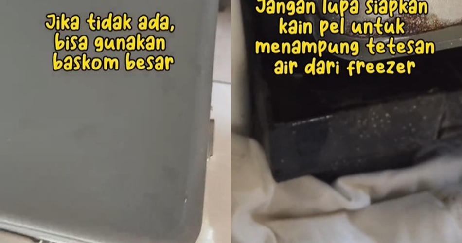 Tanpa plastik dan kipas angin, ini cara cepat mencairkan bunga es di kulkas