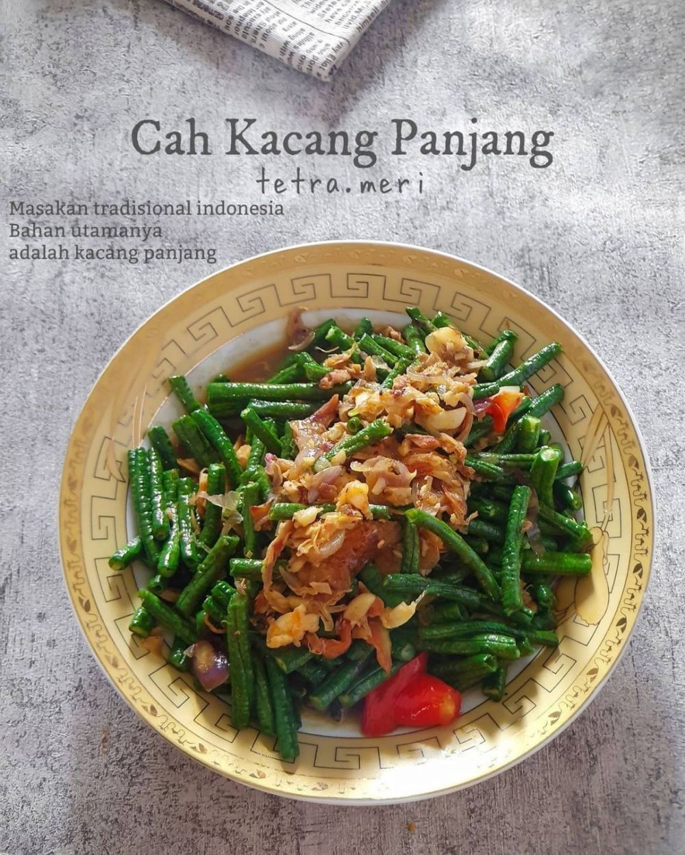 13 Resep cah kacang panjang lezat, sederhana, praktis, dan menggugah selera