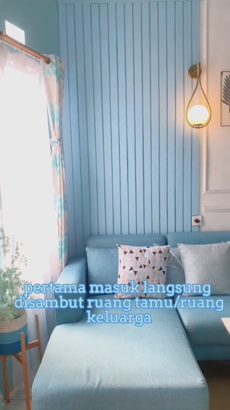 rumah batako Rp 50 juta dalamnya estetik © TikTok/@jujupermanaa