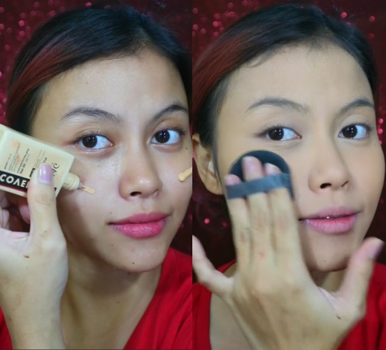 Penampilan wanita recreate makeup Nagita Slavina, hasilnya bukannya mirip malah di luar ekspektasi