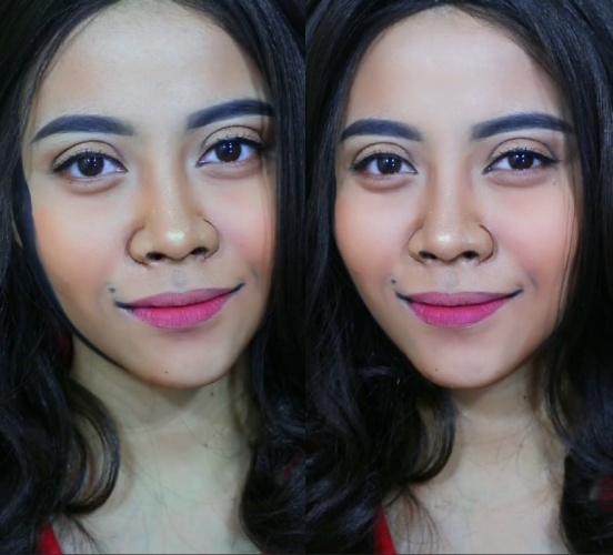 Penampilan wanita recreate makeup Nagita Slavina, hasilnya bukannya mirip malah di luar ekspektasi