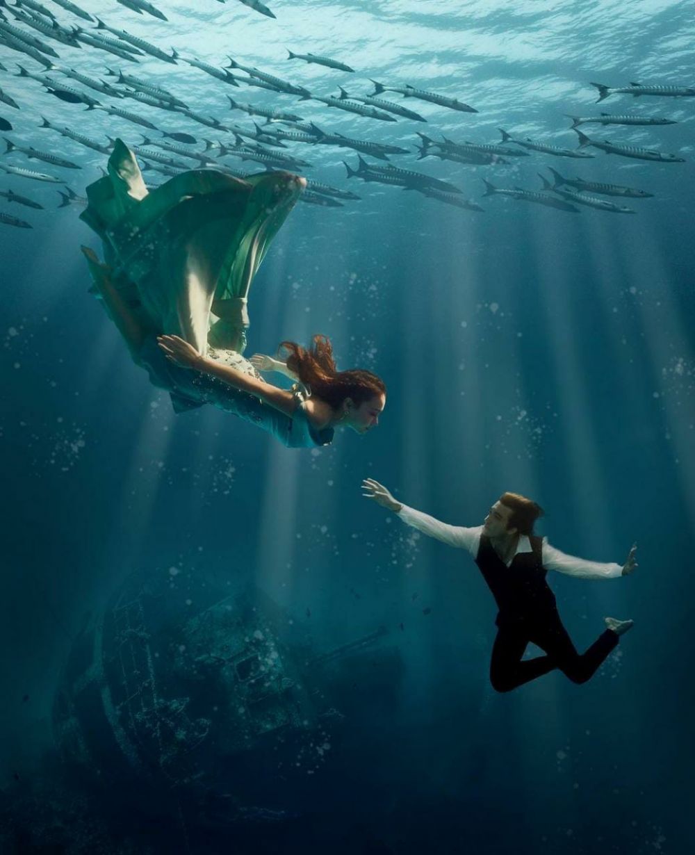 Pemotretan artis bertema Little Mermaid Istimewa