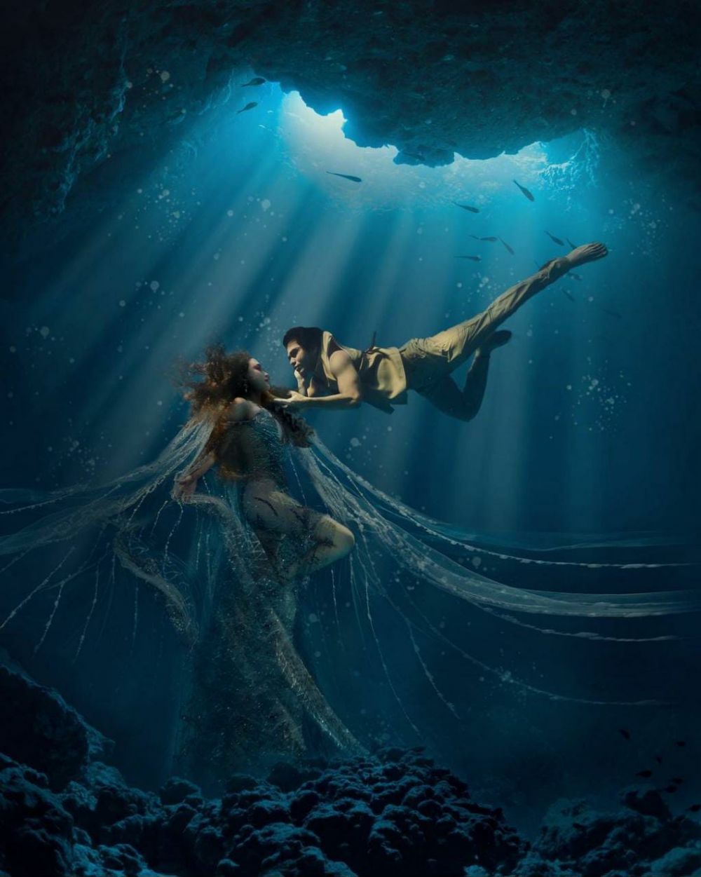 Pemotretan artis bertema Little Mermaid Istimewa