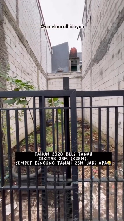 Bangun rumah dengan luas tanah 25 m © Instagram