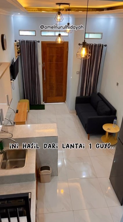 Bangun rumah dengan luas tanah 25 m © Instagram