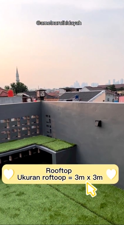 Bangun rumah dengan luas tanah 25 m © Instagram