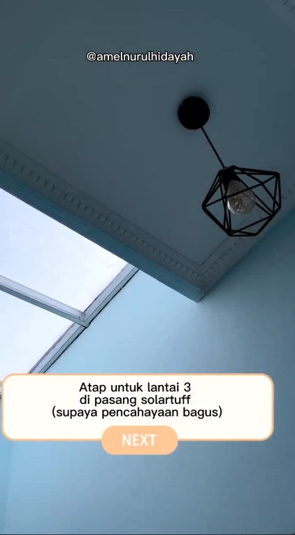 Bangun rumah dengan luas tanah 25 m © Instagram