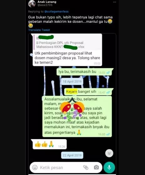 chat lucu dengan dosen pembimbing Berbagai sumber chat lucu dengan dosen pembimbing Berbagai sumber