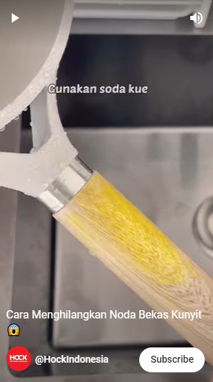 Hanya pakai 2 bahan, begini cara lenyapkan noda kunyit di perabot dapur kayu