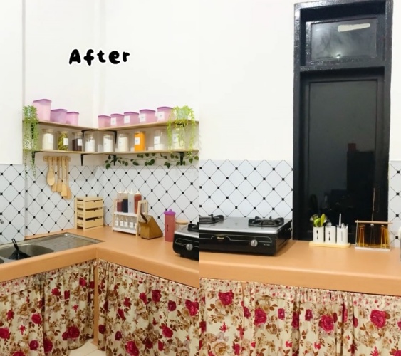Makeover dapur lama di bawah 1 juta © TikTok