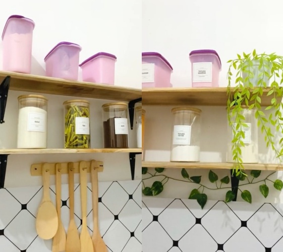 Makeover dapur lama di bawah 1 juta © TikTok