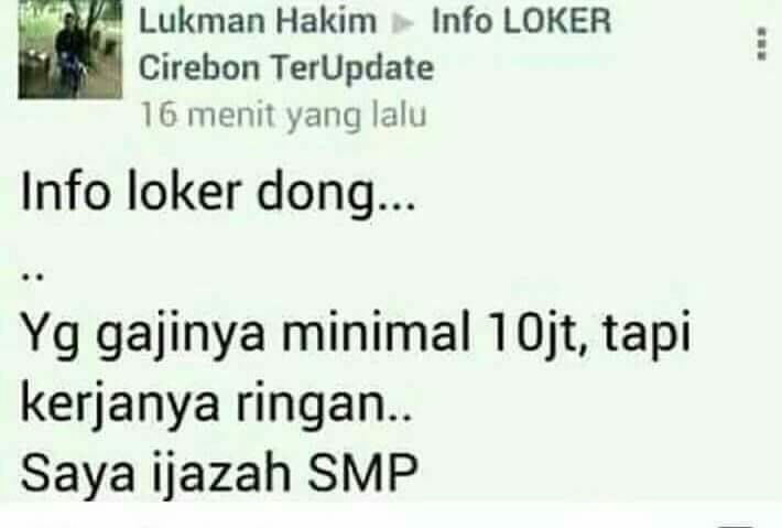 13 Status lucu orang nyari lowongan kerja © berbagai sumber