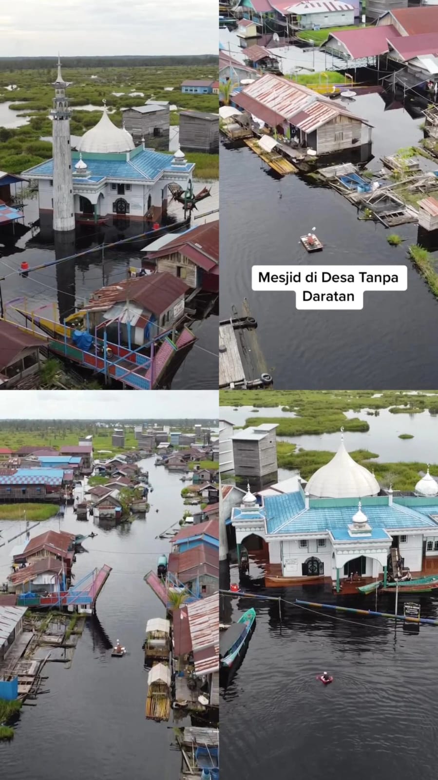 Berdiri di atas air © TikTok