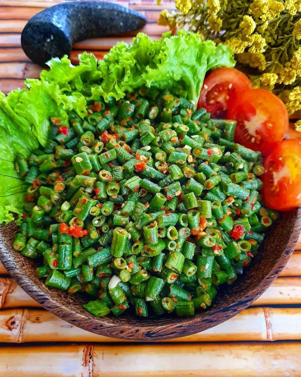 13 Resep pencok kacang panjang, enak, sederhana, dan praktis