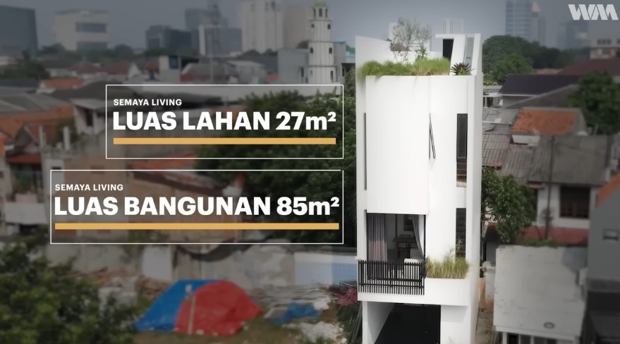 potret rumah mungil di tengah kota © YouTube potret rumah mungil di tengah kota © YouTube