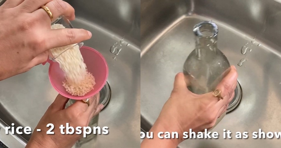 Tak perlu pakai cuka, begini cara mudah bersihkan bagian dalam botol minyak goreng agar kesat