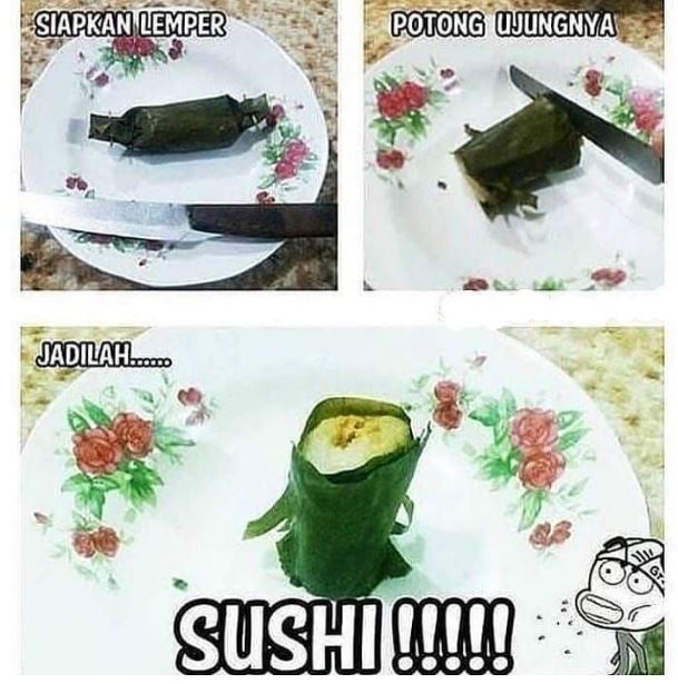 Potret kocak orang makan sushi Berbagai sumber Potret kocak orang makan sushi Berbagai sumber