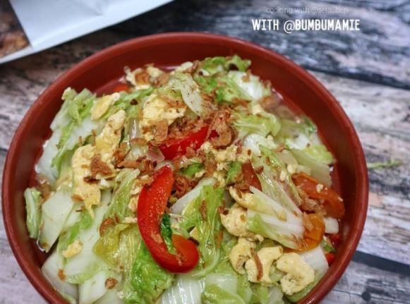 11 Resep masakan orak arik telur sawi putih, gurih, lezat, dan bikin nagih