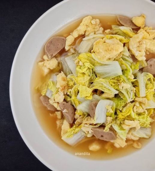 11 Resep masakan orak arik telur sawi putih, gurih, lezat, dan bikin nagih