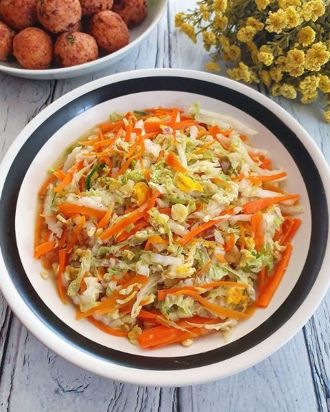 11 Resep masakan orak arik telur sawi putih, gurih, lezat, dan bikin nagih