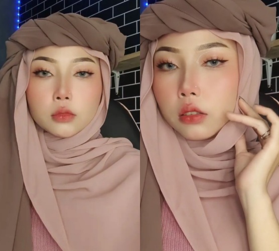 wanita polos dandan look flawless © TikTok