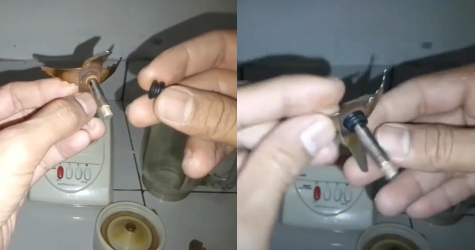 Cuma pakai 1 alat, begini cara mengatasi bagian tengah blender yang bocor