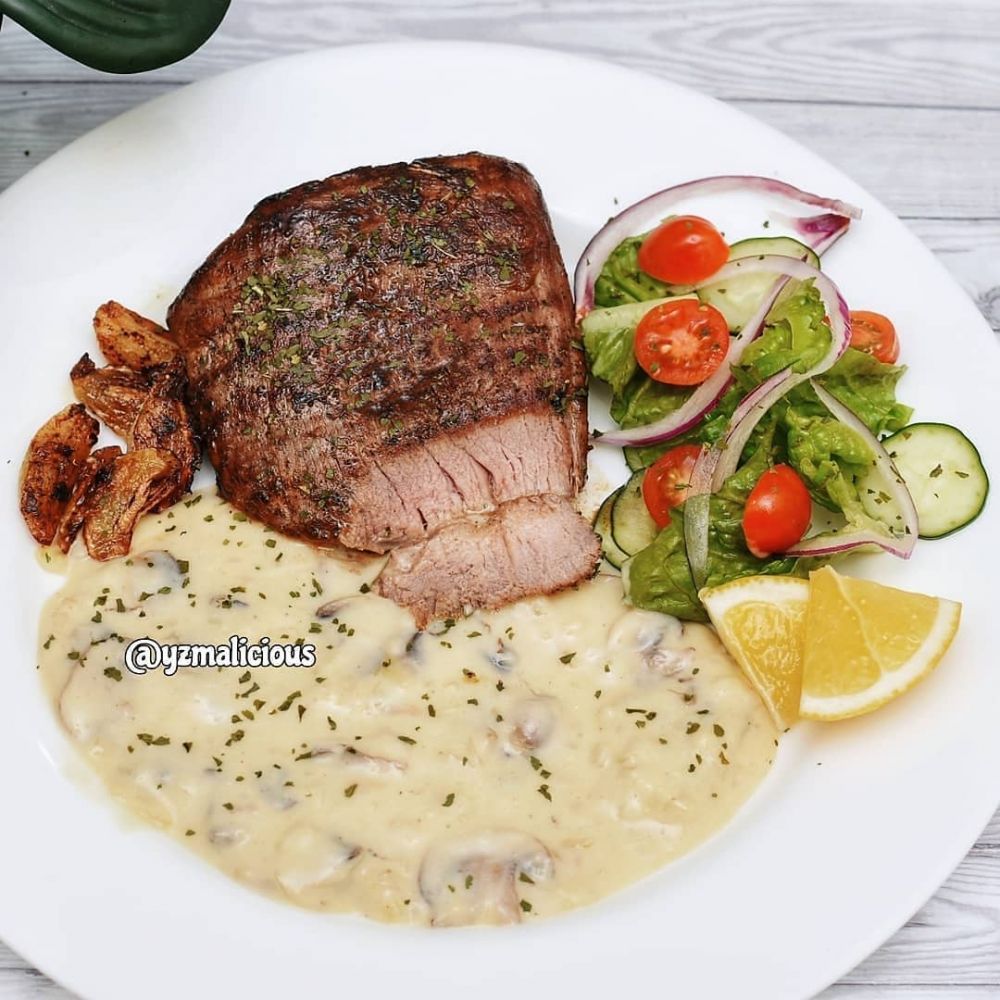 13 Resep steak daging sapi teflon ala rumahan, lezat, praktis, dan bumbunya meresap