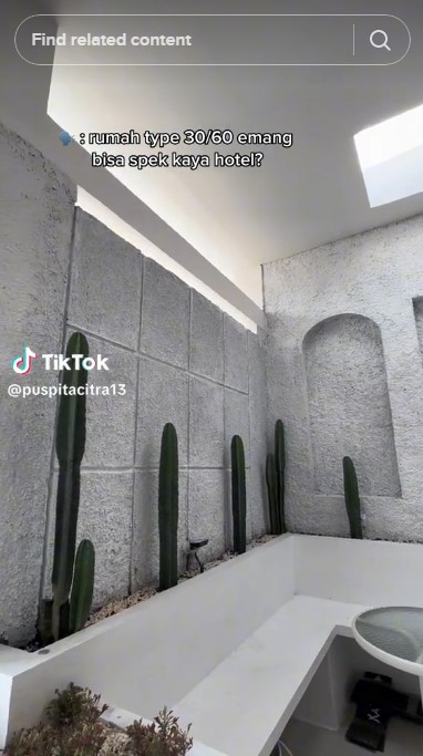 hunian type 30 spek bak hotel © TikTok