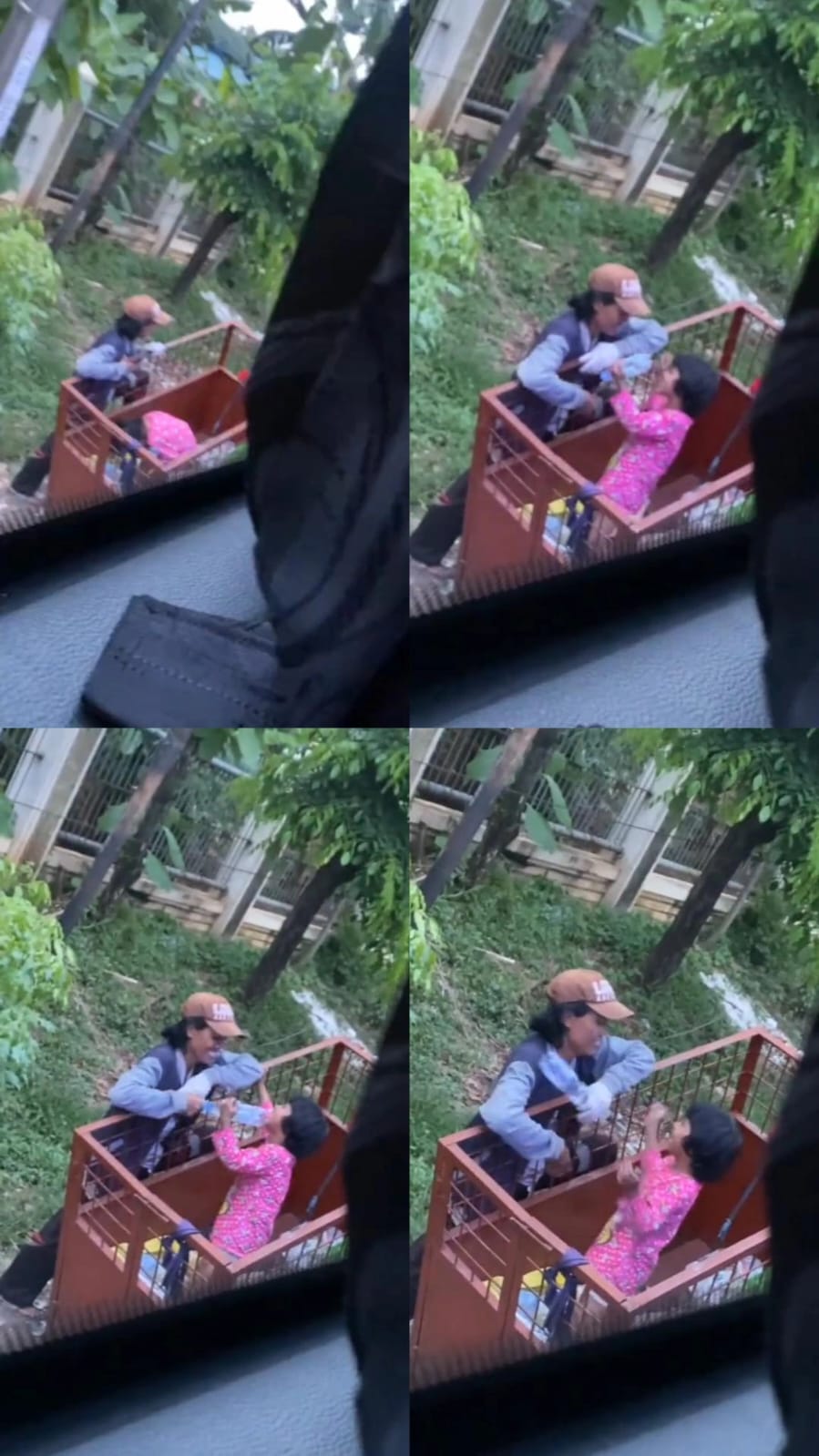 pemulung main botol sama anaknya © Twitter