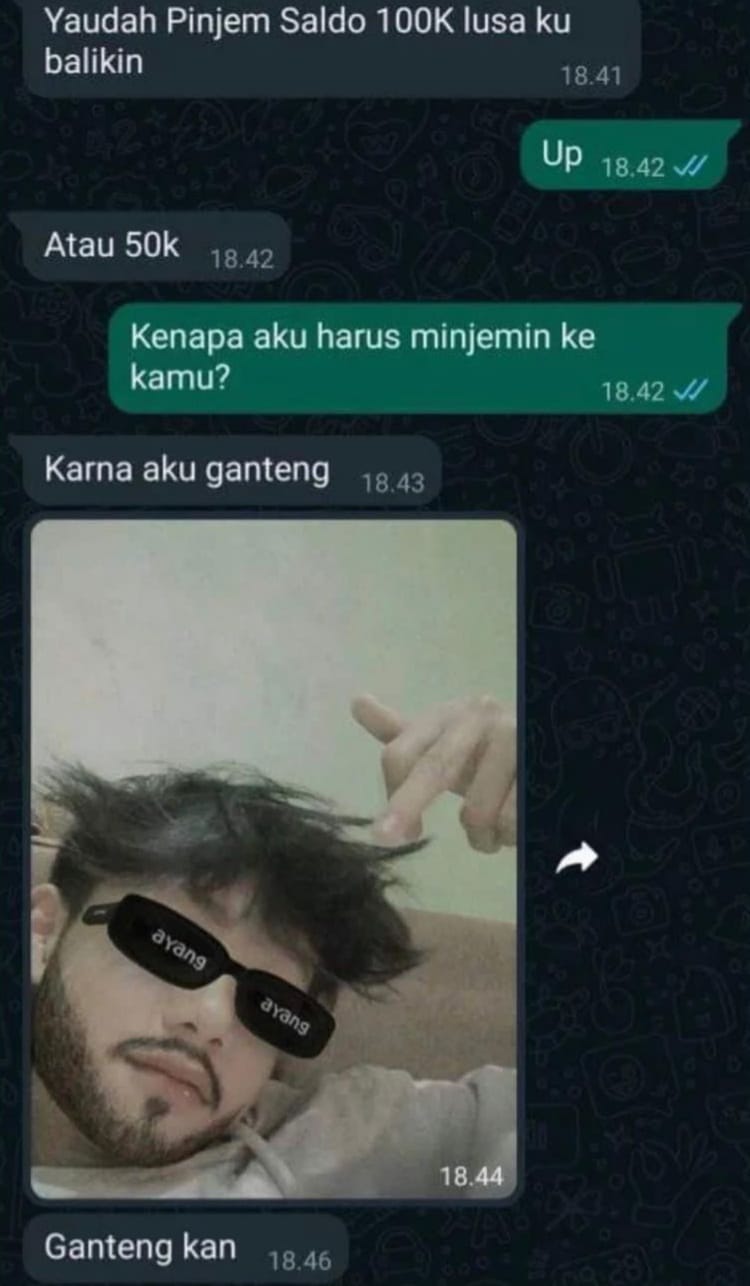 Potret kocak alasan ngutang © berbagai sumber