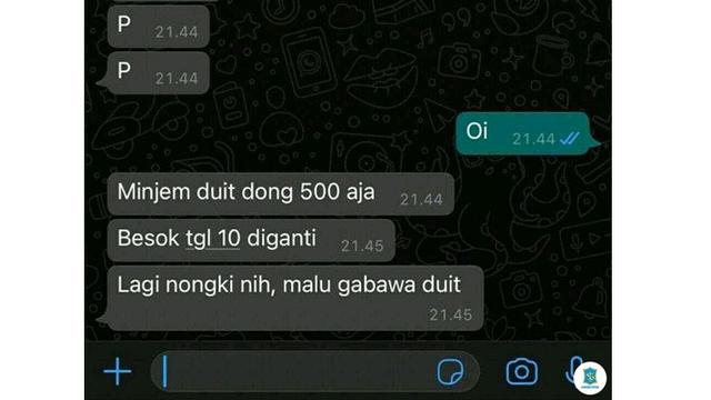 Potret kocak alasan ngutang © berbagai sumber