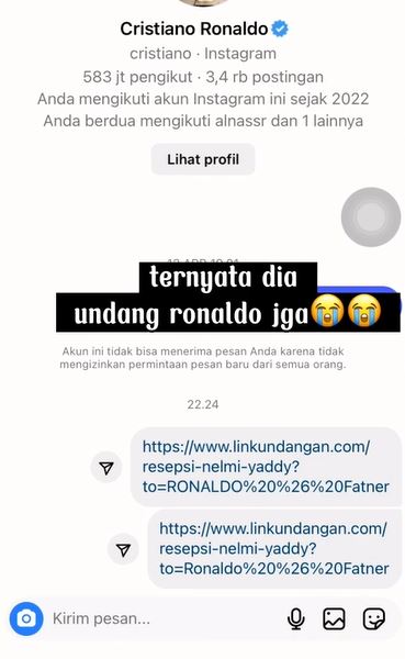 pernikahan undang Cristiano Ronaldo TikTok pernikahan undang Cristiano Ronaldo TikTok
