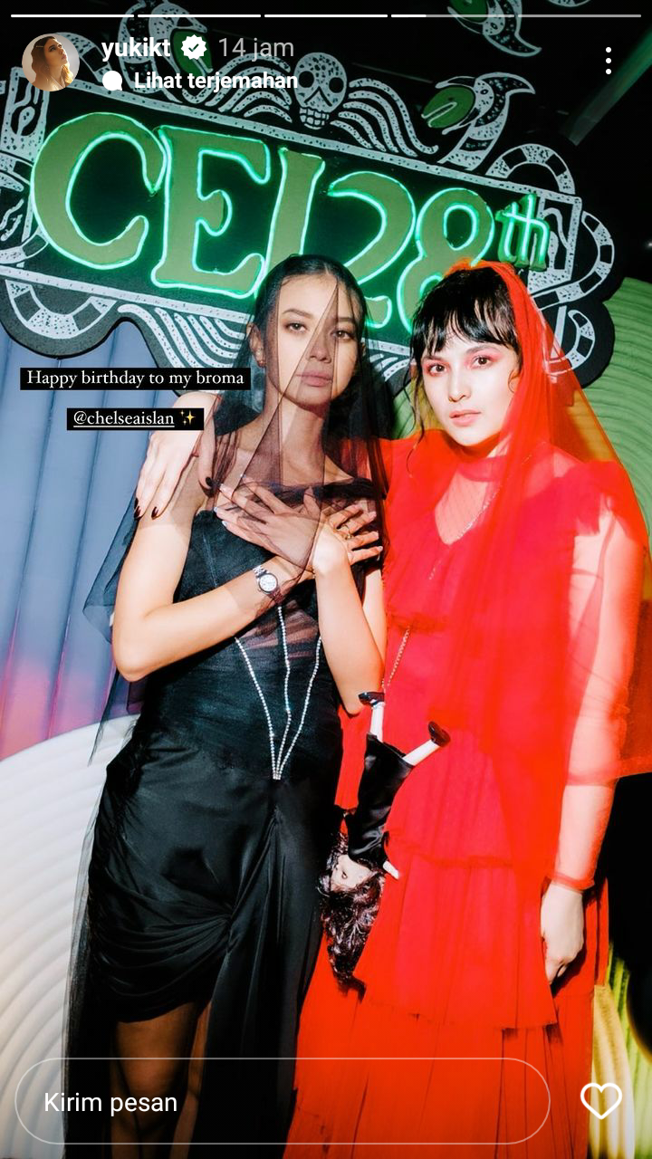 gaya seleb di ultah chelsea islan © instagram