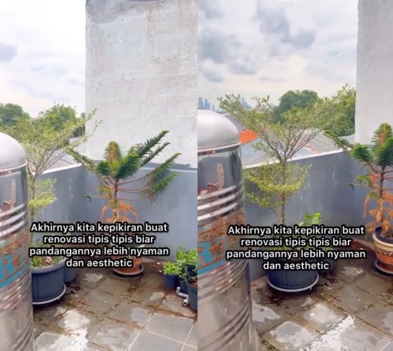 rooftop jadi tempat nongkrong estetik © TikTok