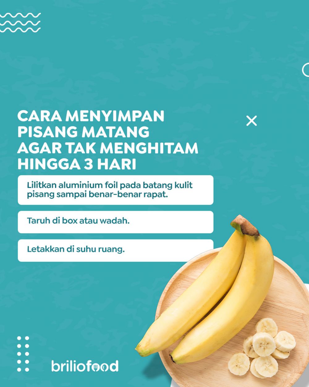 Cara menyimpan buah pisang matang agar tak menghitam selama 3 hari, cukup pakai 1 alat