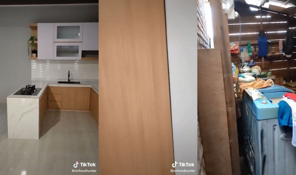 makeover dapur dua tema © TikTok makeover dapur dua tema © TikTok